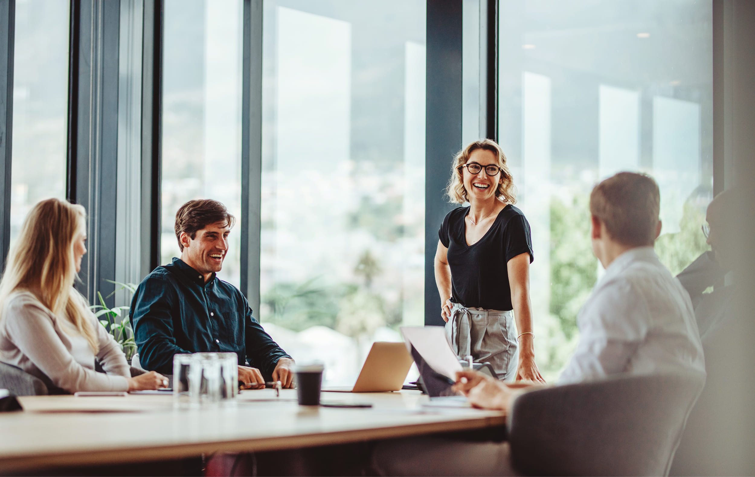 Corporate people having a business meeting